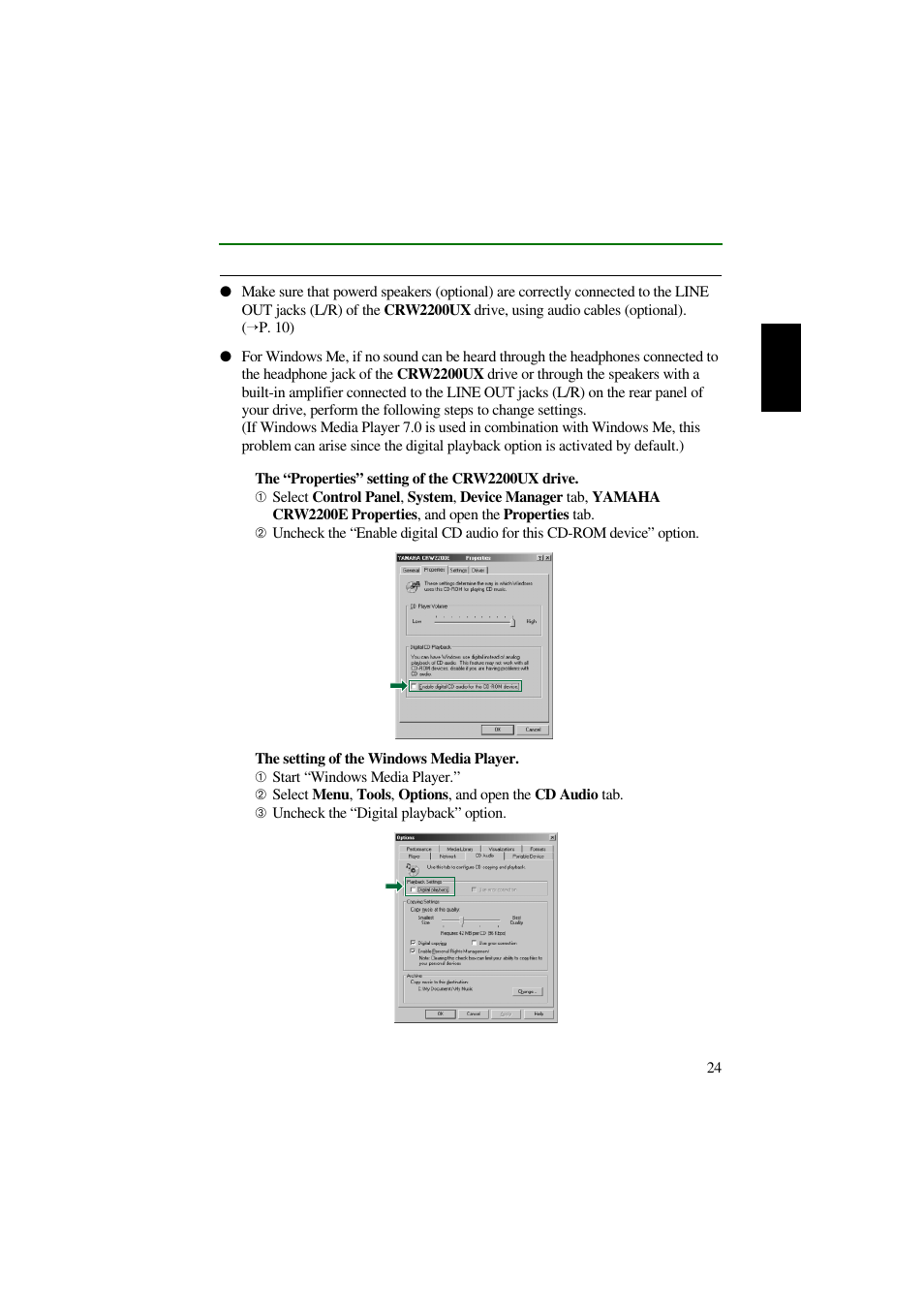 Yamaha CRW2200UX User Manual | Page 32 / 45