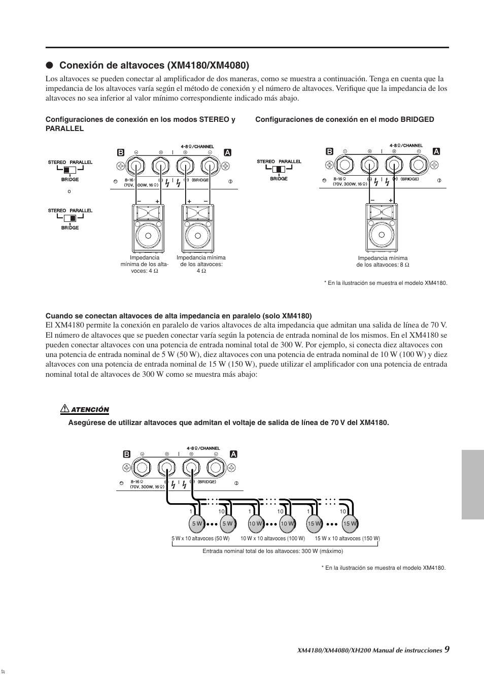 Yamaha XH200 User Manual | Page 8 / 17