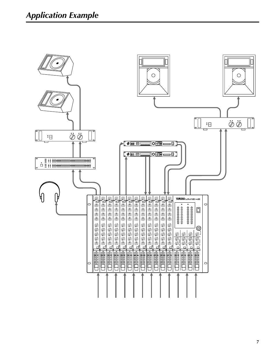 Application example | Yamaha MM1242 User Manual | Page 10 / 50