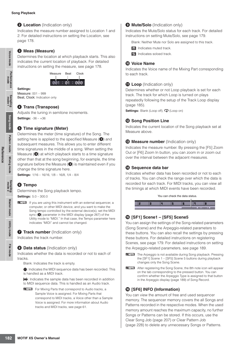 Yamaha MOTIF XS7  EN User Manual | Page 182 / 320