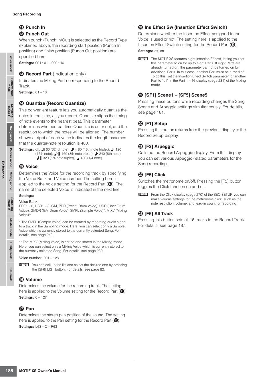 Yamaha MOTIF XS7  EN User Manual | Page 188 / 320