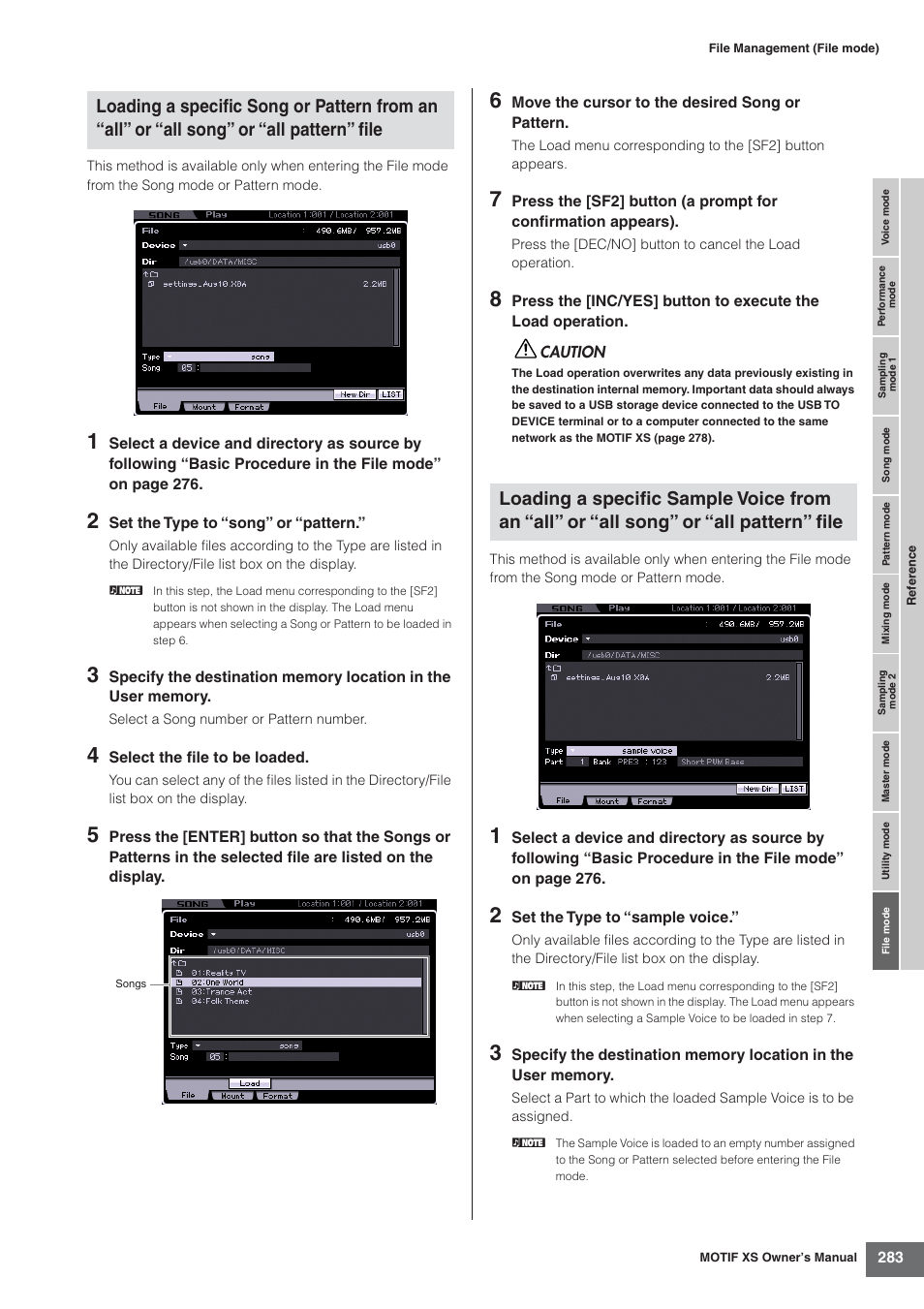 Yamaha MOTIF XS7  EN User Manual | Page 283 / 320