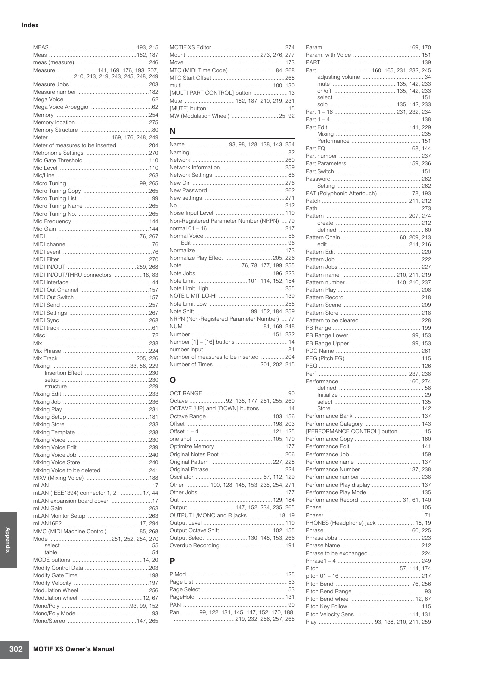 Yamaha MOTIF XS7  EN User Manual | Page 302 / 320