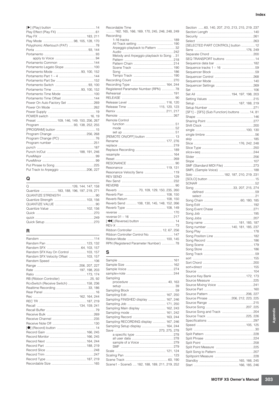 Yamaha MOTIF XS7  EN User Manual | Page 303 / 320