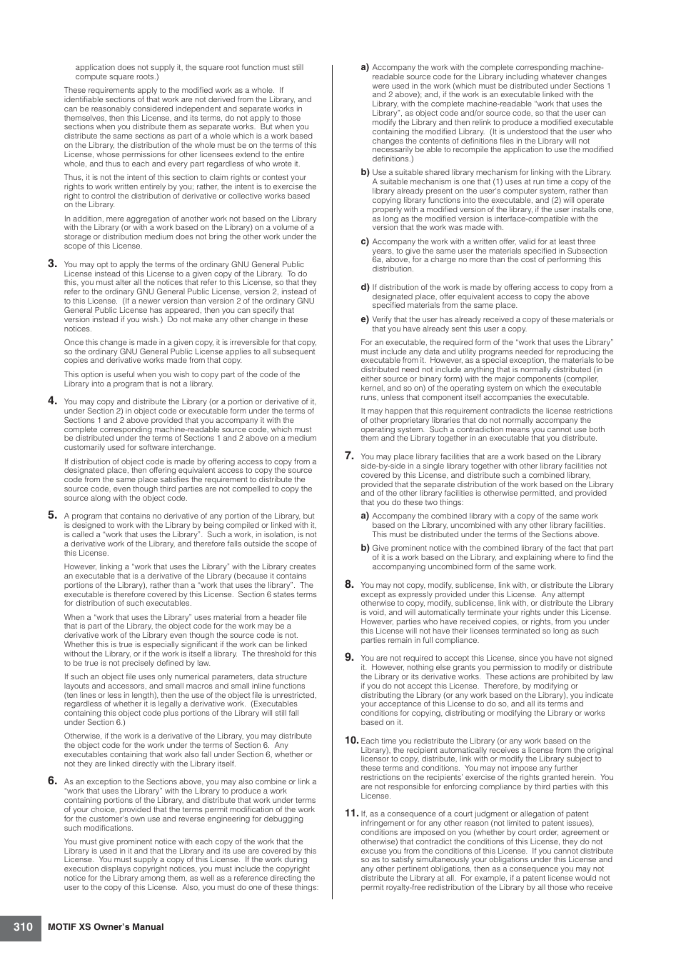 Yamaha MOTIF XS7  EN User Manual | Page 310 / 320