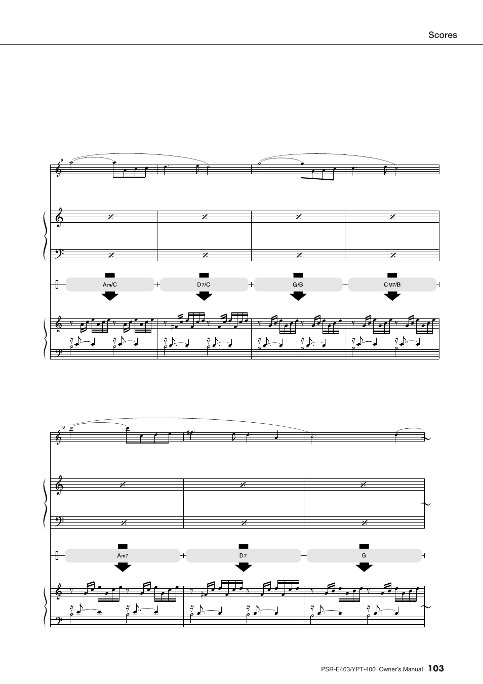 Yamaha YPT-400  EN User Manual | Page 103 / 126