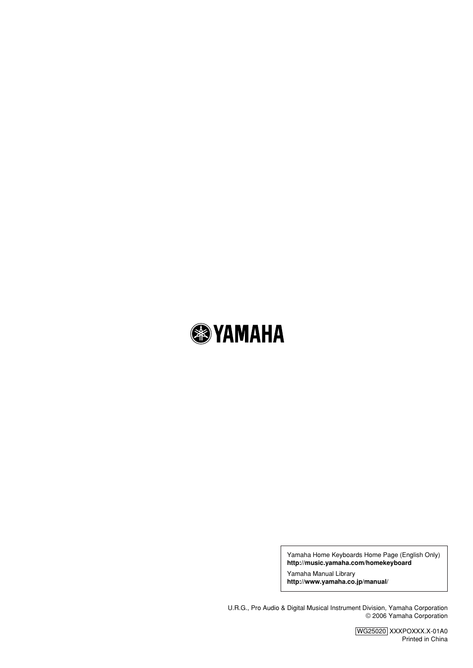 Yamaha YPT-400  EN User Manual | Page 126 / 126