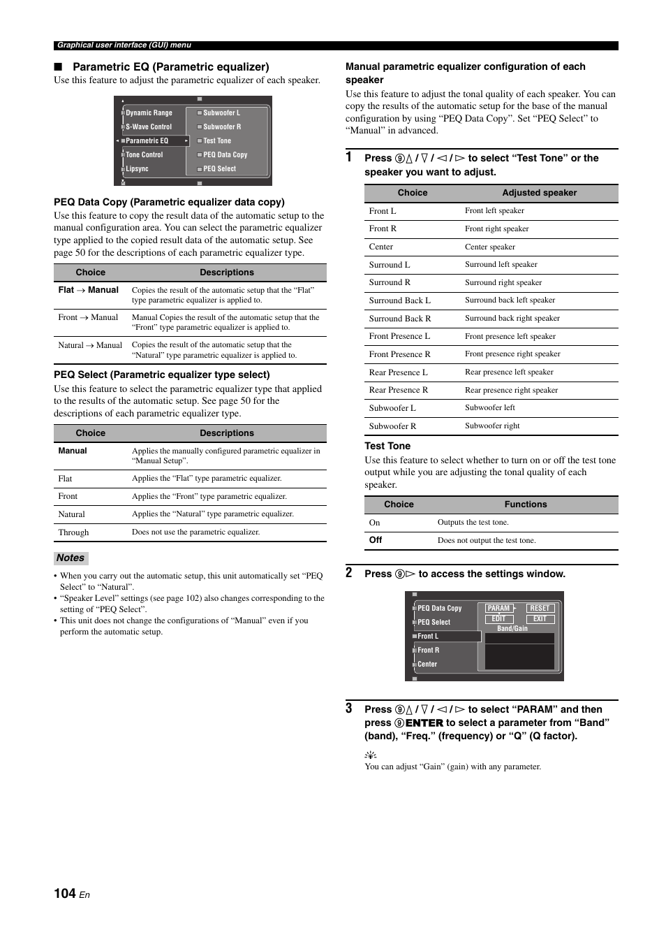 P. 104 | Yamaha RX-Z11 User Manual | Page 104 / 177