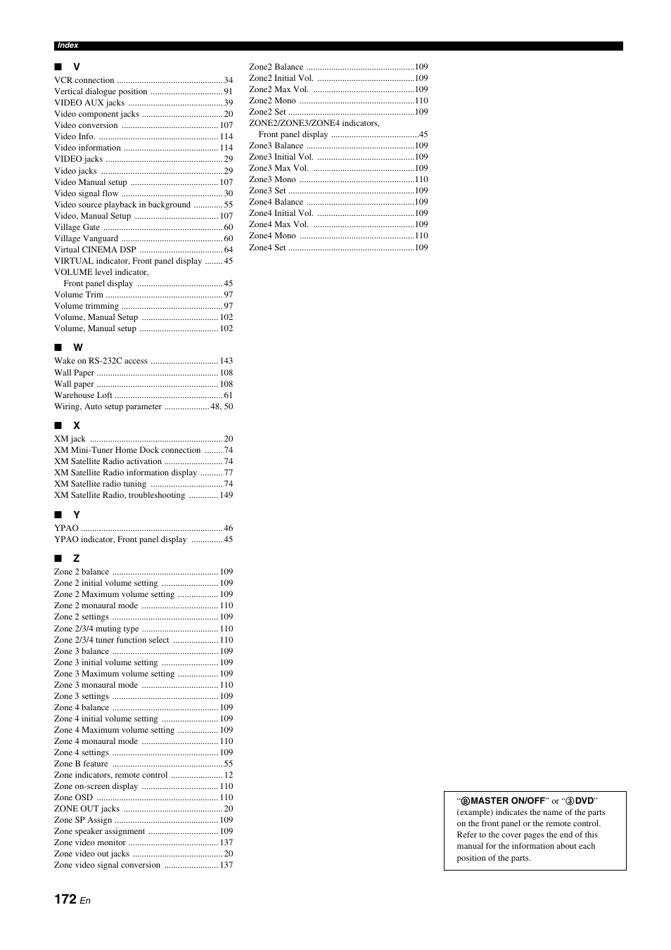 Yamaha RX-Z11 User Manual | Page 172 / 177