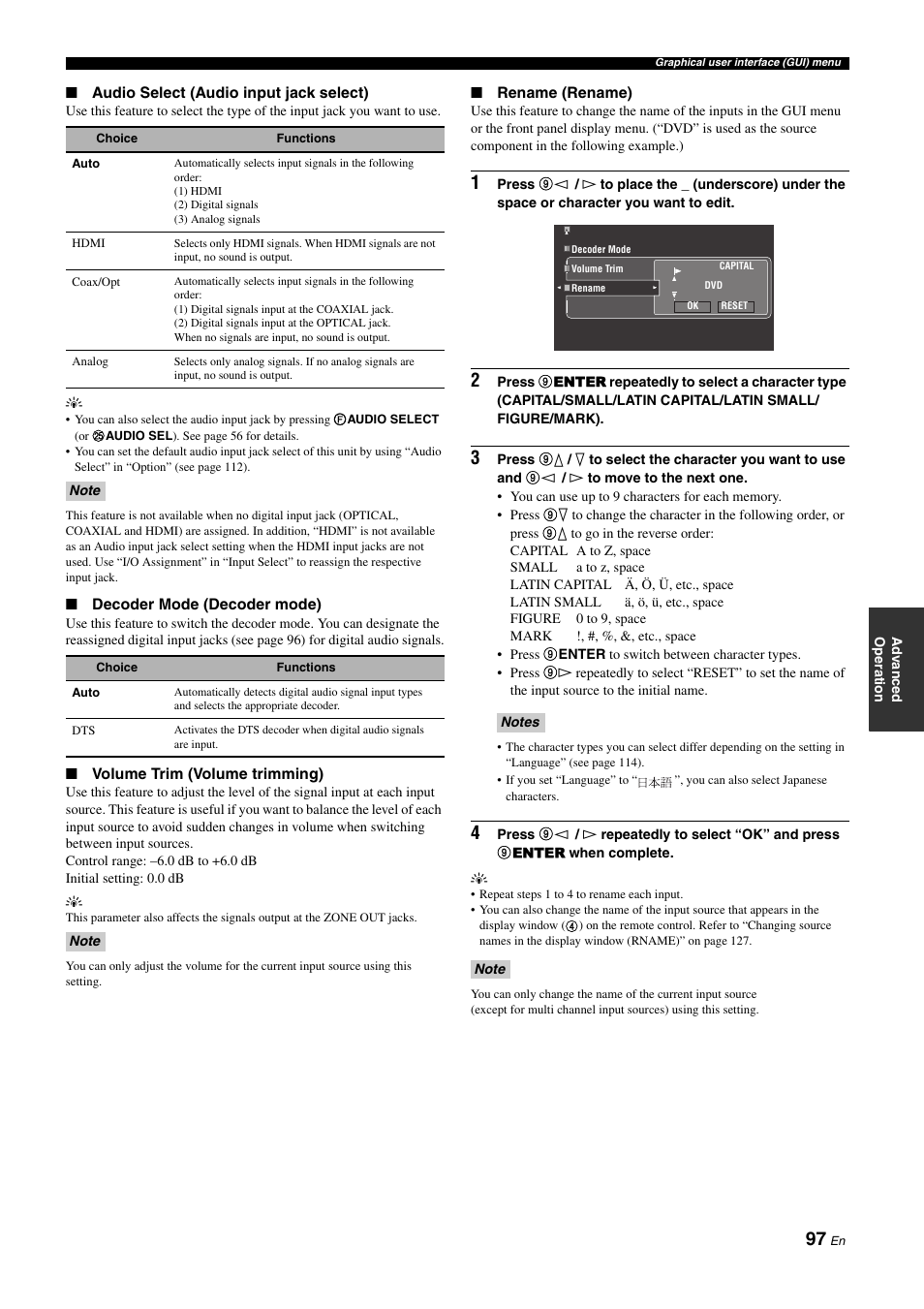 Yamaha RX-Z11 User Manual | Page 97 / 177