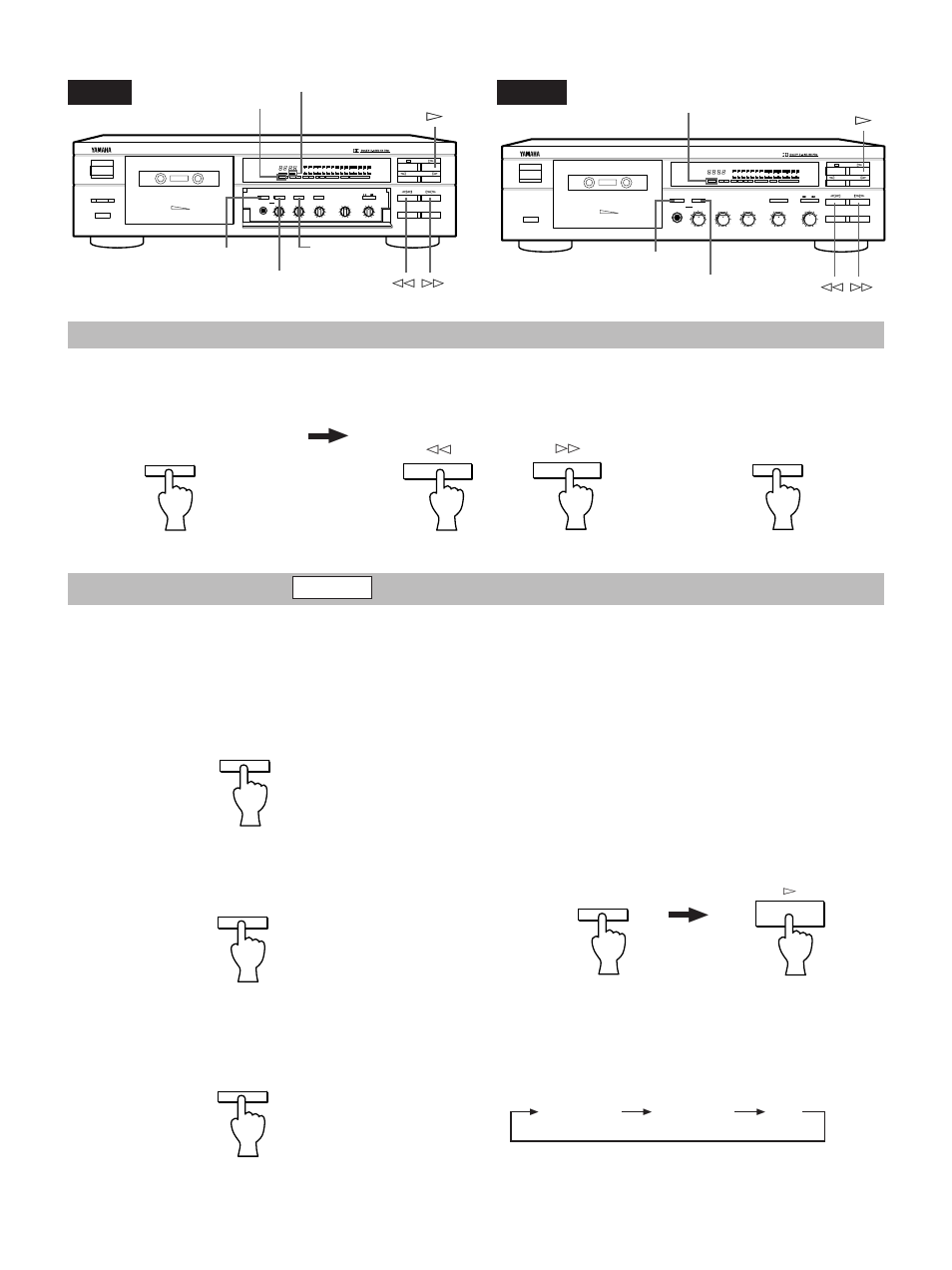 Memory stop operation, Repeat playback ( kx-493 only), Full repeat | Yamaha YHT KX-493 User Manual | Page 8 / 18