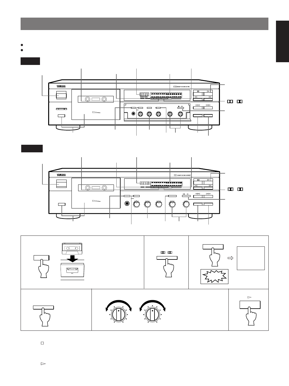 Recording, English, Preparation for recording | Tape counter and counter reset button | Yamaha YHT KX-493 User Manual | Page 9 / 18