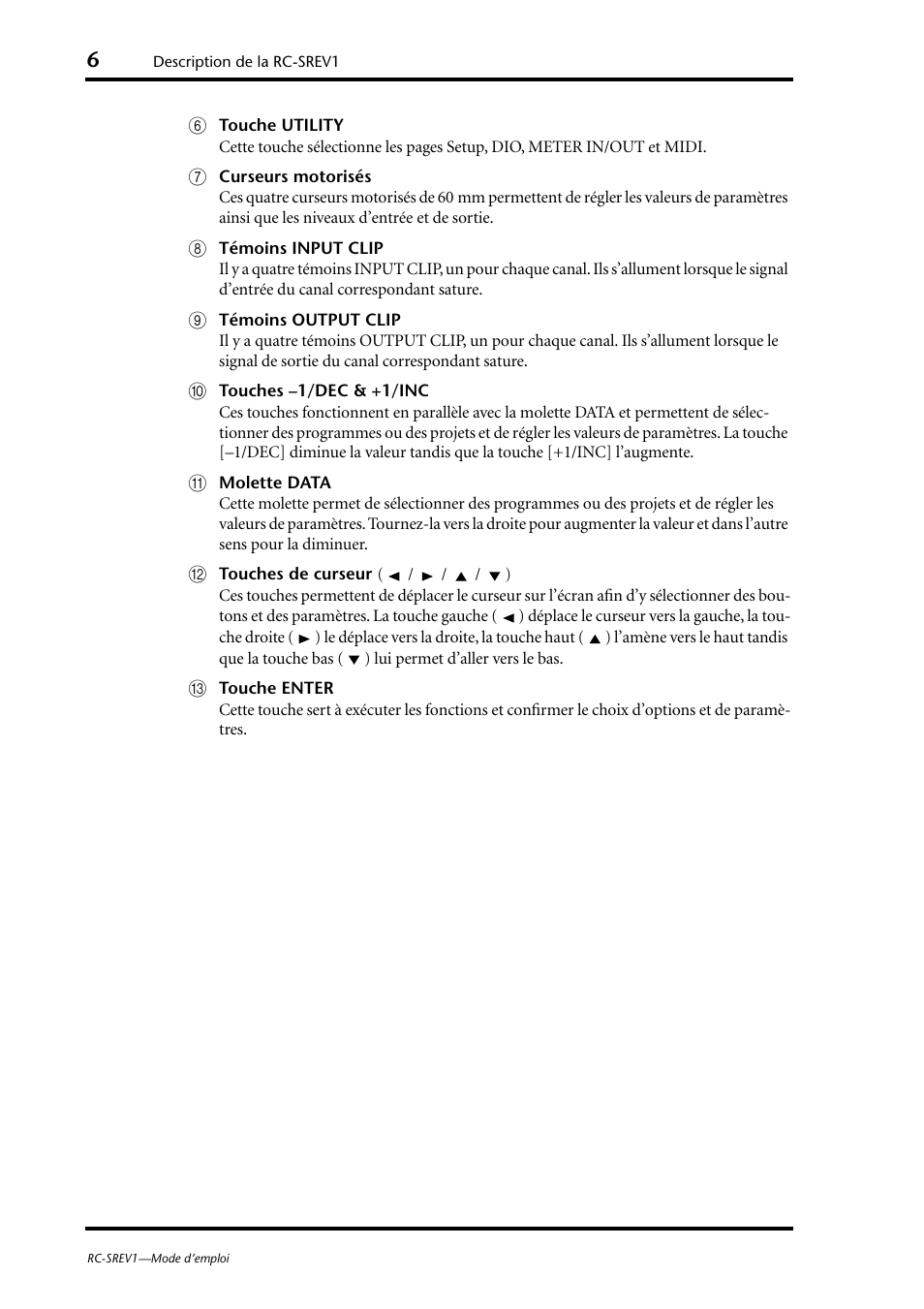 Yamaha RC-SREV1 User Manual | Page 19 / 50