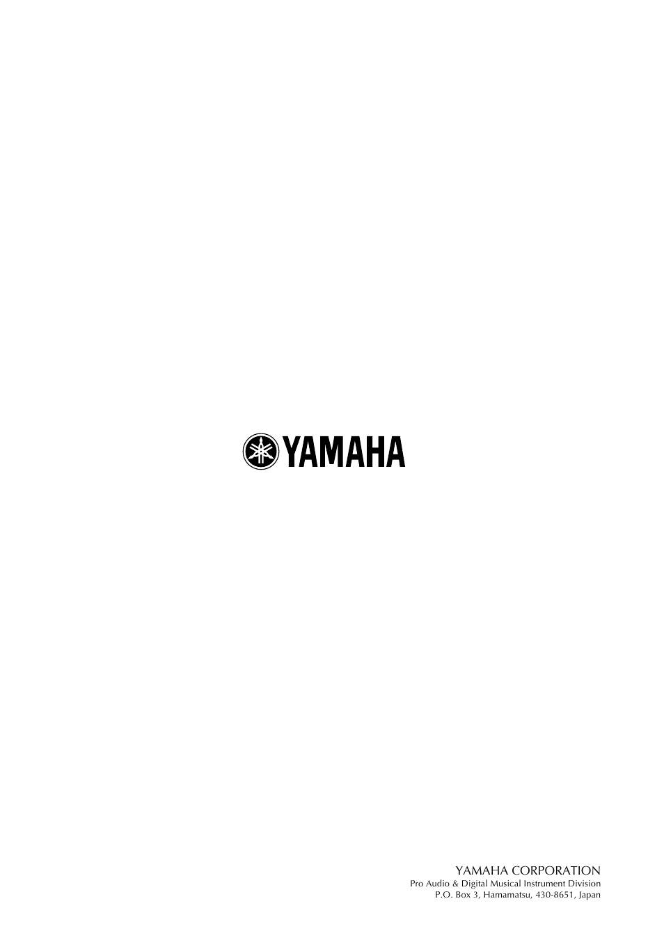 Yamaha corporation | Yamaha RC-SREV1 User Manual | Page 50 / 50