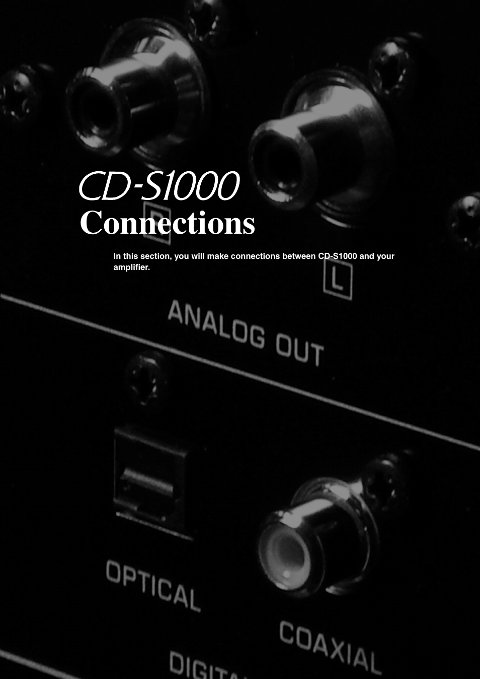 Connections | Yamaha CD-S1000 User Manual | Page 13 / 29