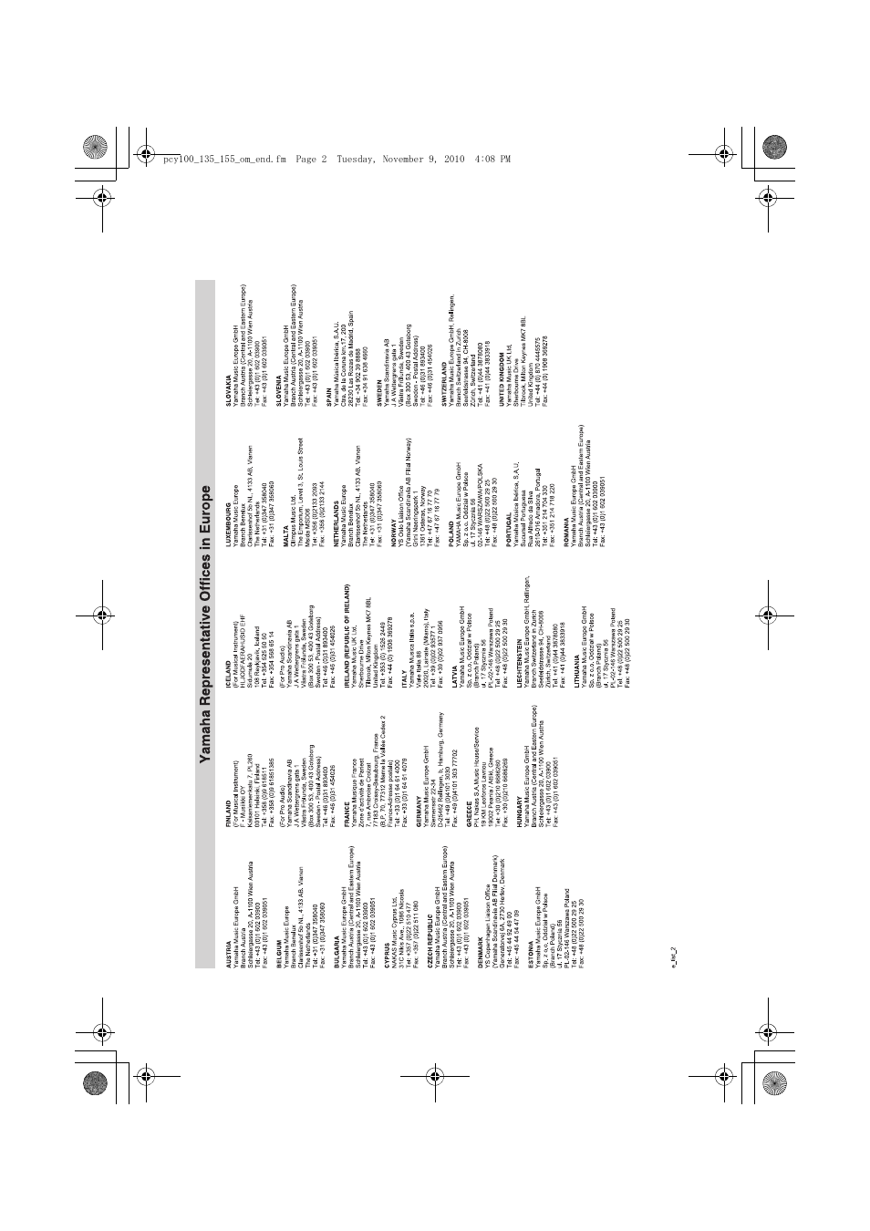 Yamaha PCY100 EN User Manual | Page 10 / 13