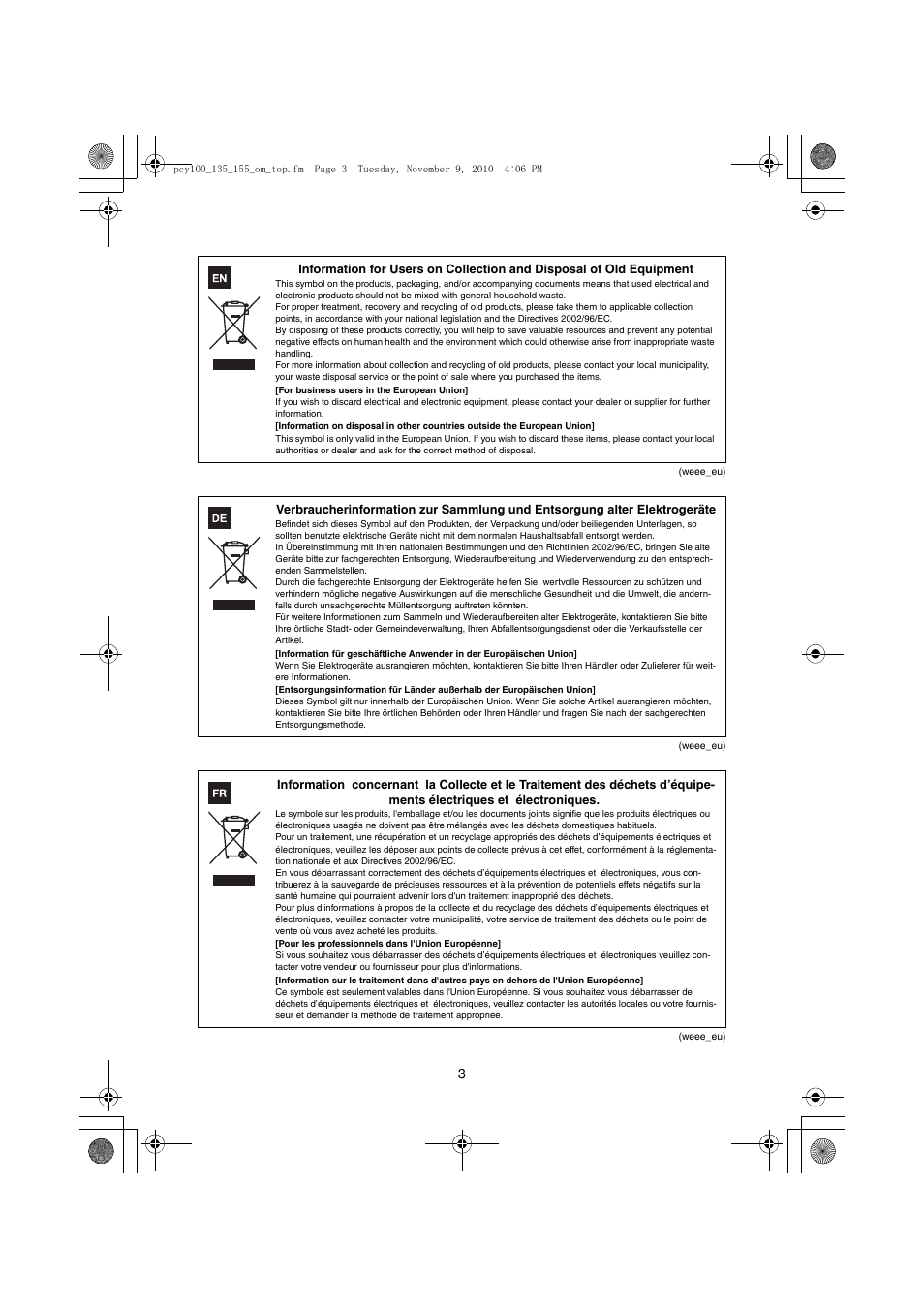 Yamaha PCY100 EN User Manual | Page 3 / 13