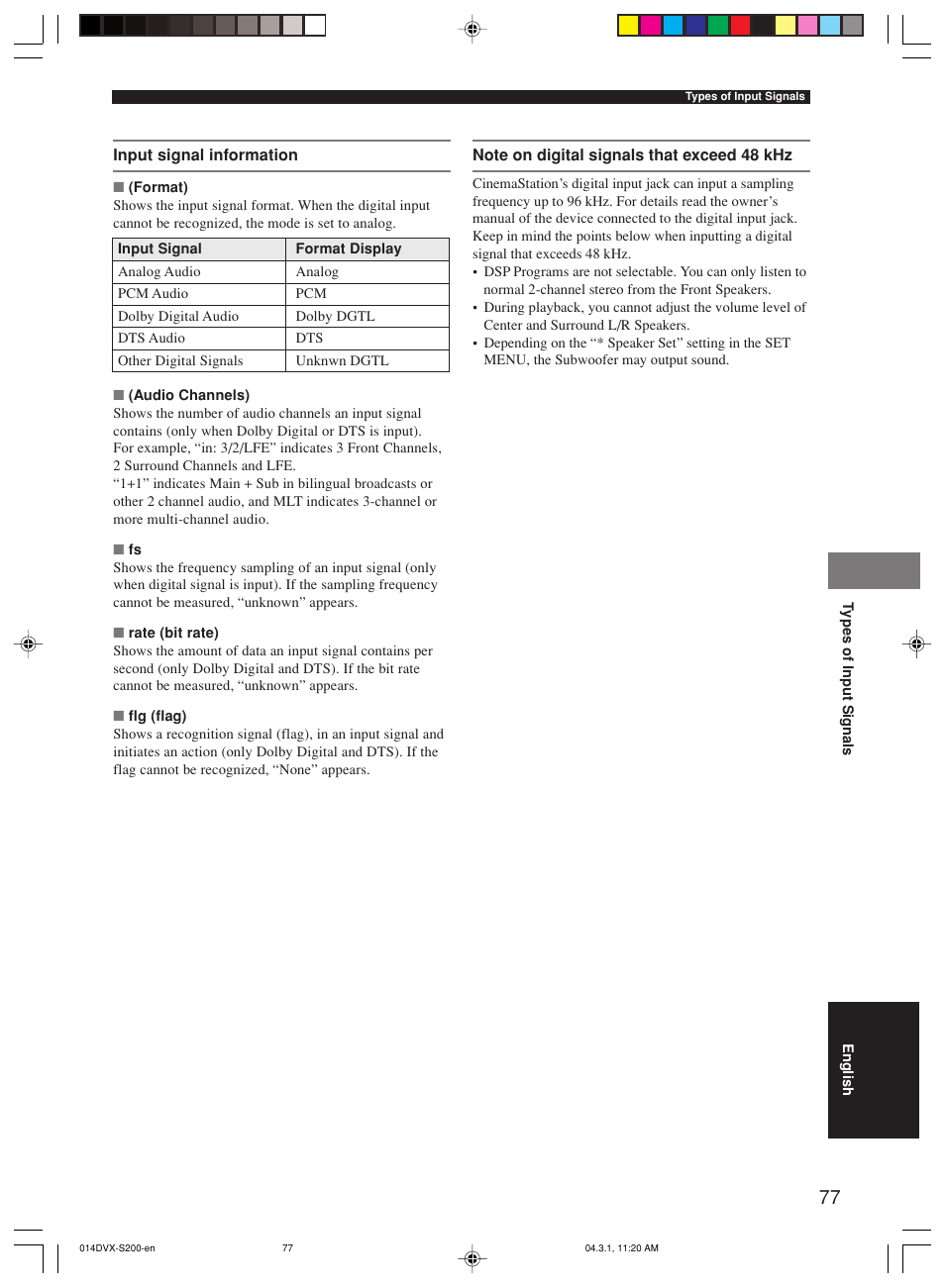 Yamaha DVX-S200 User Manual | Page 81 / 115