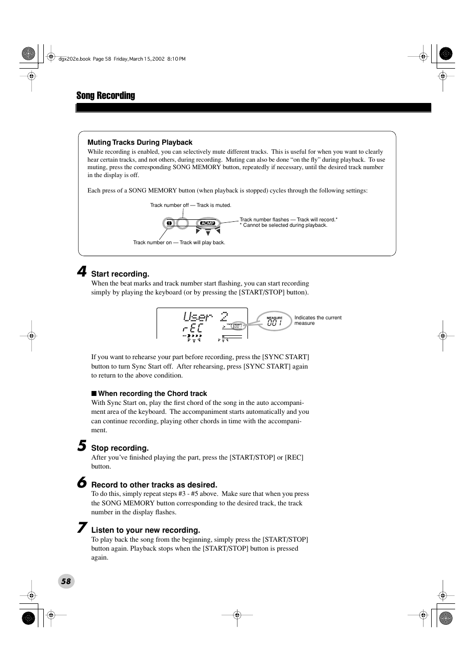 User 2 | Yamaha DGX-202 User Manual | Page 58 / 98