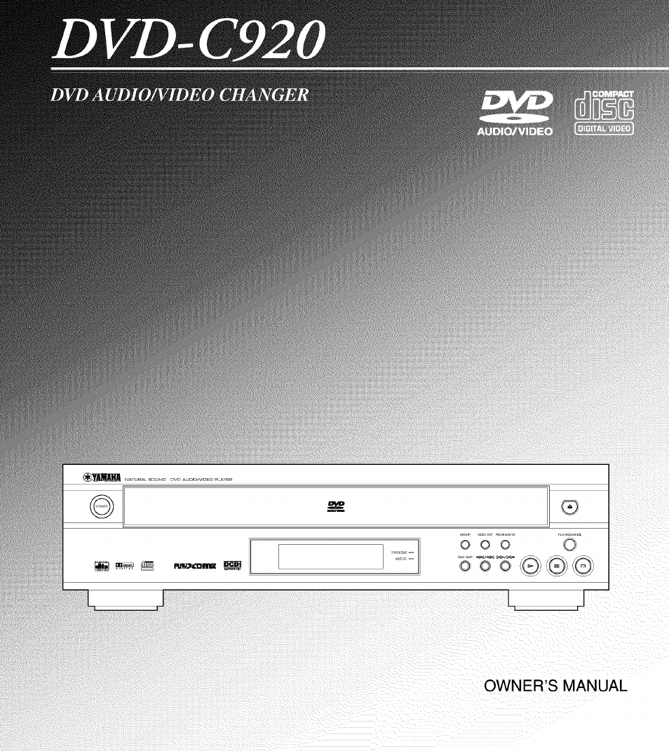 Yamaha DVD-C920 User Manual | 36 pages