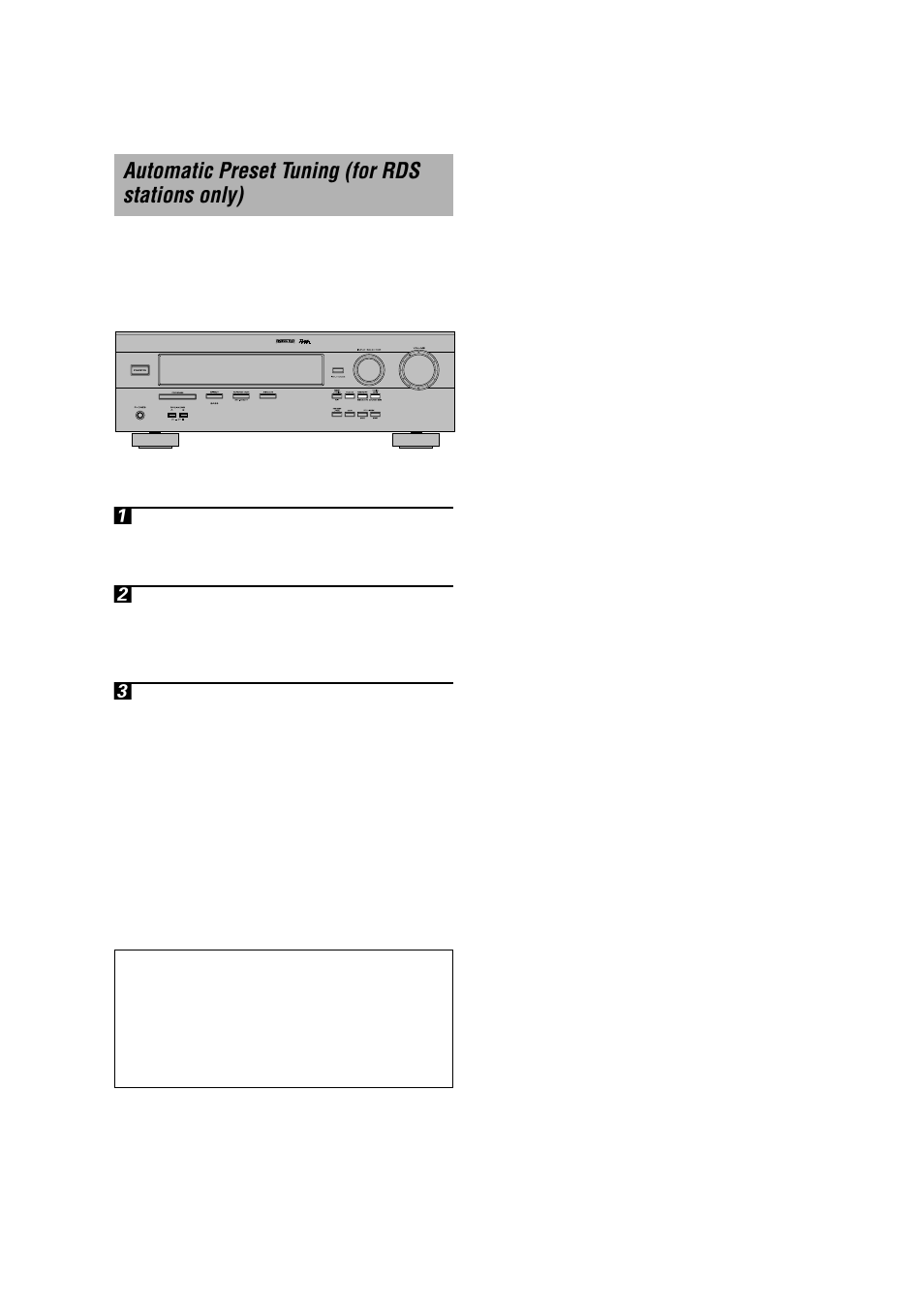 28 automatic preset tuning (for rds stations only) | Yamaha RX-V596RDS User Manual | Page 30 / 70