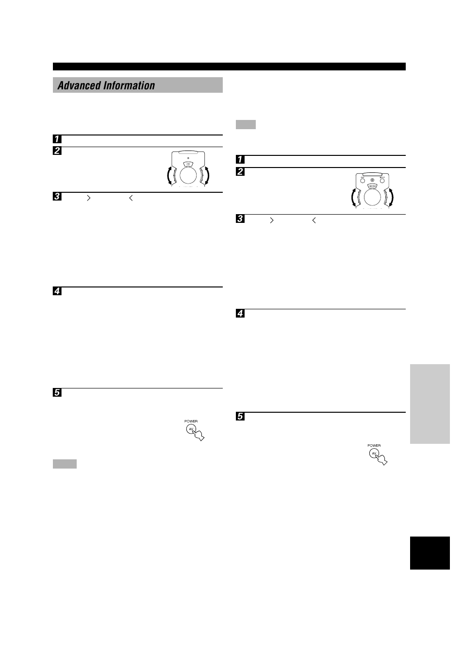 Advanced information, Setup codes | Yamaha RX-V596RDS User Manual | Page 53 / 70