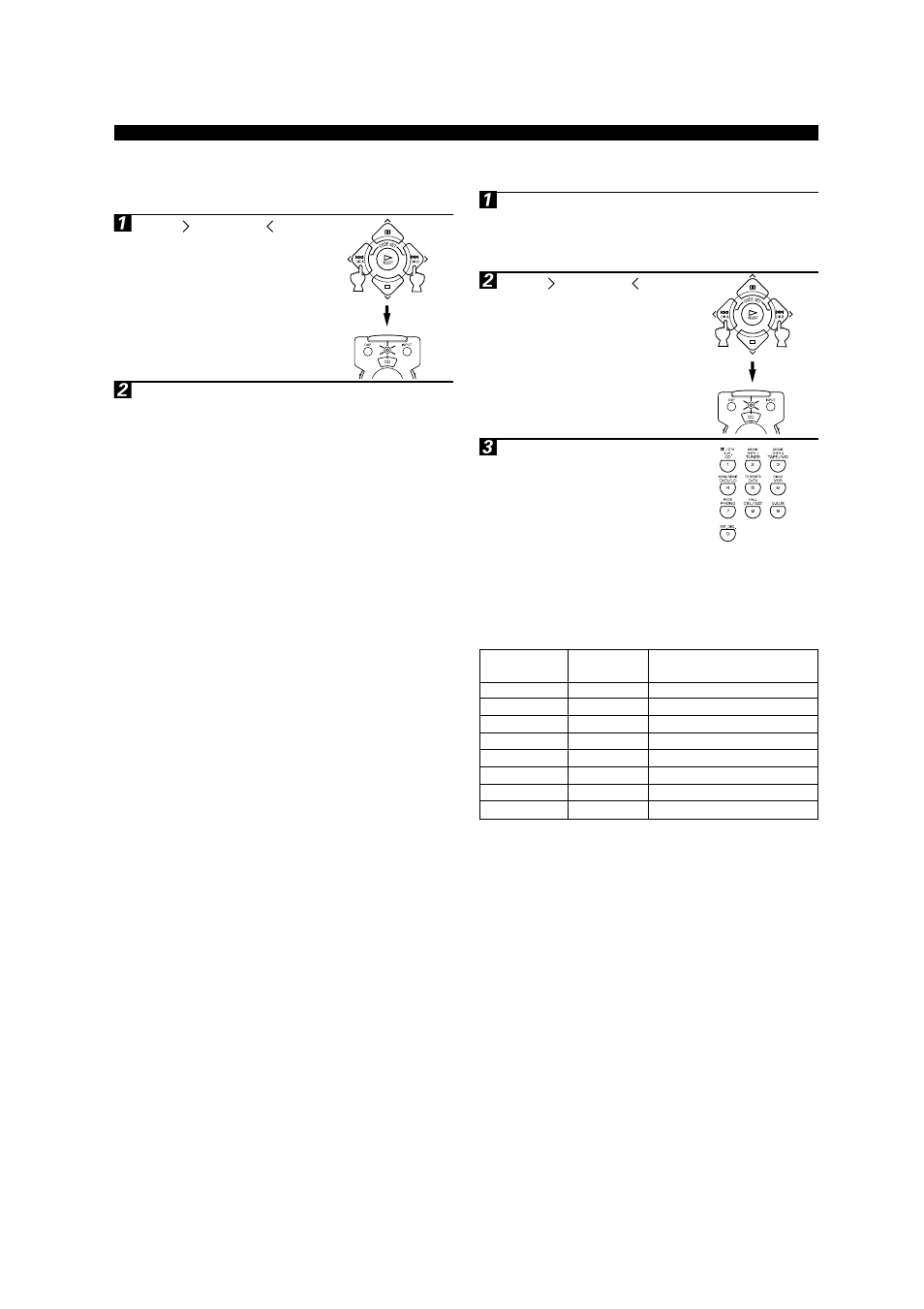 Returning to the factory-set codes | Yamaha RX-V596RDS User Manual | Page 54 / 70