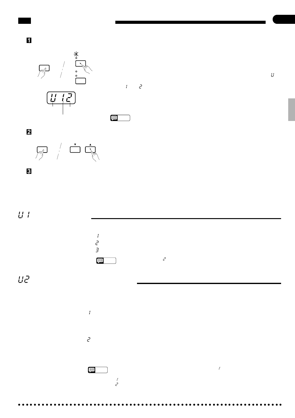 Utility mode, Touch sensitivity, Accompaniment volume mode | Yamaha CVP-49 User Manual | Page 33 / 56