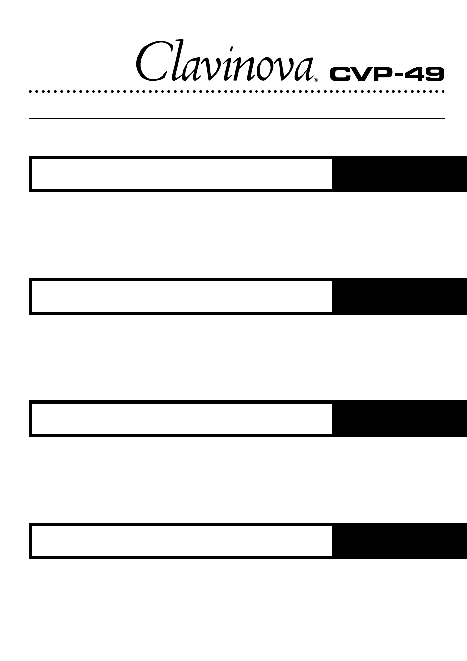 English, Deutsch, Français | Español | Yamaha CVP-49 User Manual | Page 4 / 56