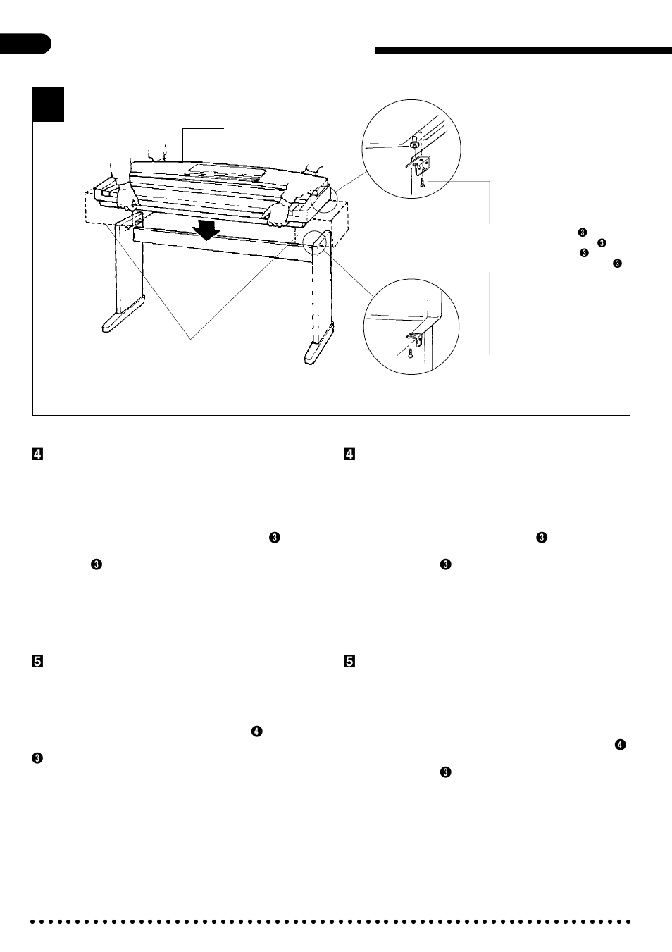Assembly/zusammenbau/montage/montaje iii | Yamaha CVP-49 User Manual | Page 44 / 56