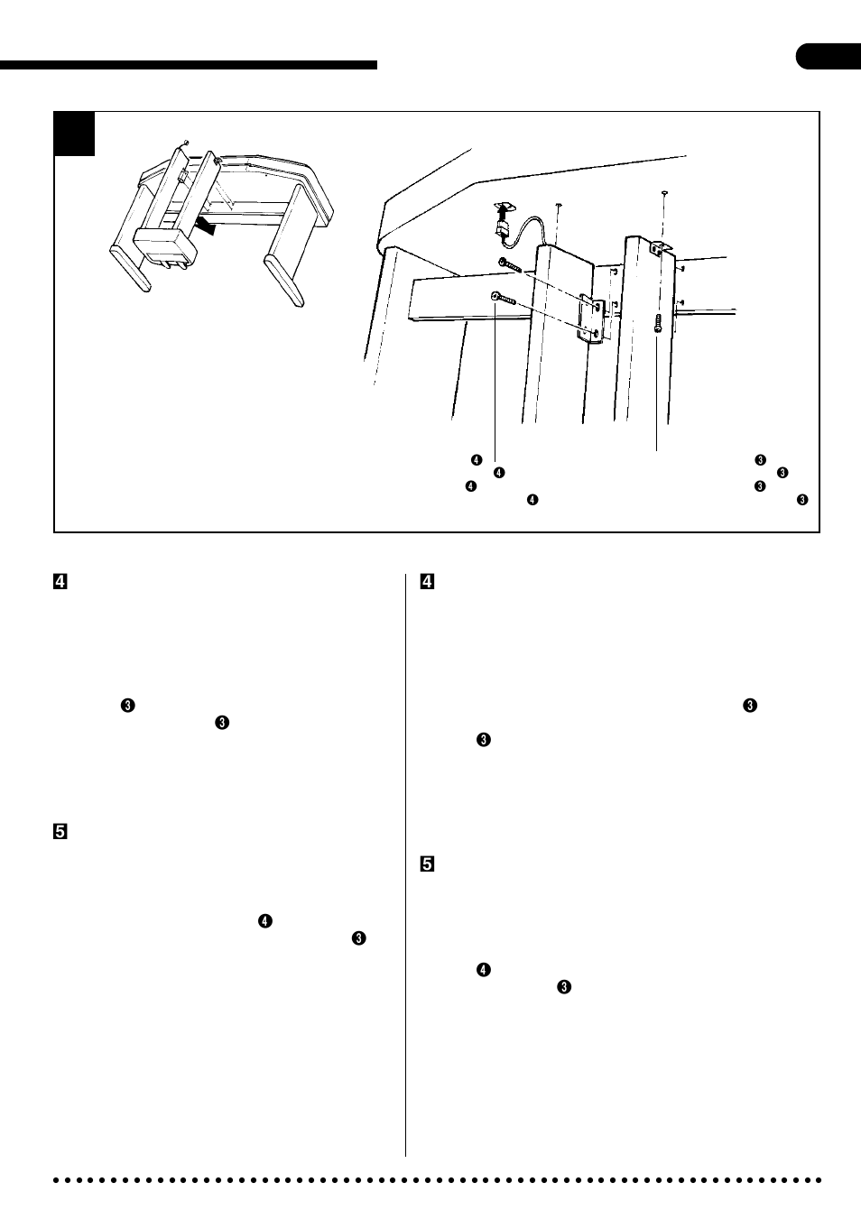 Assembly/zusammenbau/montage/montaje iv | Yamaha CVP-49 User Manual | Page 45 / 56