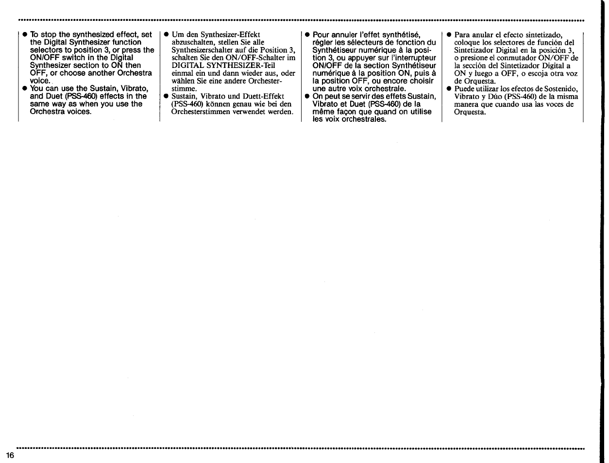 Yamaha PortaSound PSS-460 User Manual | Page 18 / 24