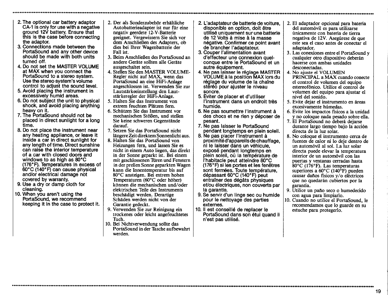 Yamaha PortaSound PSS-460 User Manual | Page 21 / 24