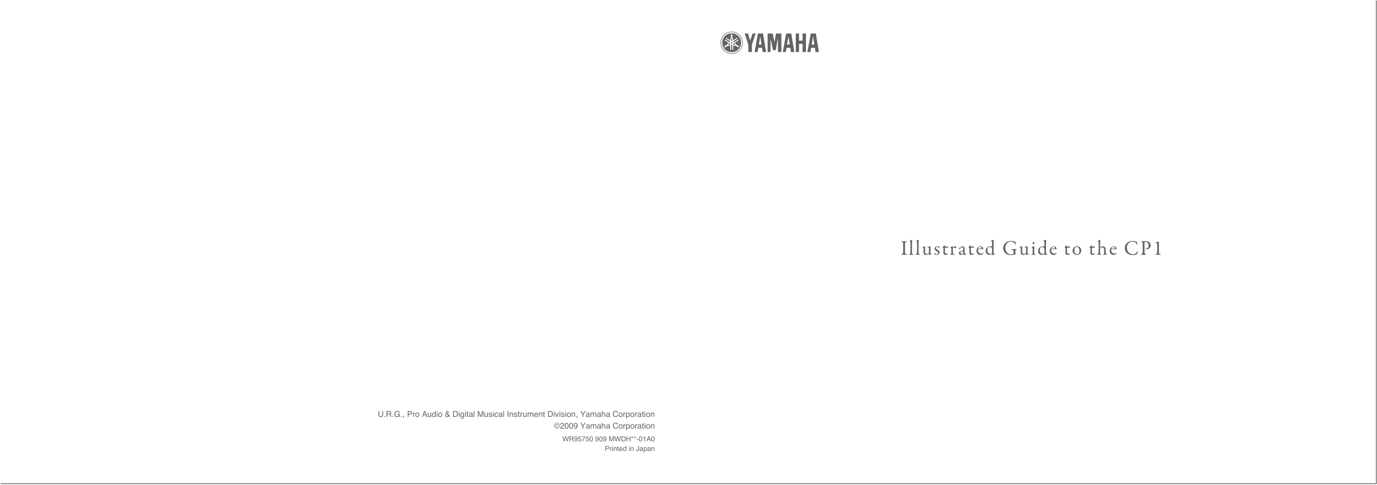 Yamaha CP1 User Manual | 12 pages