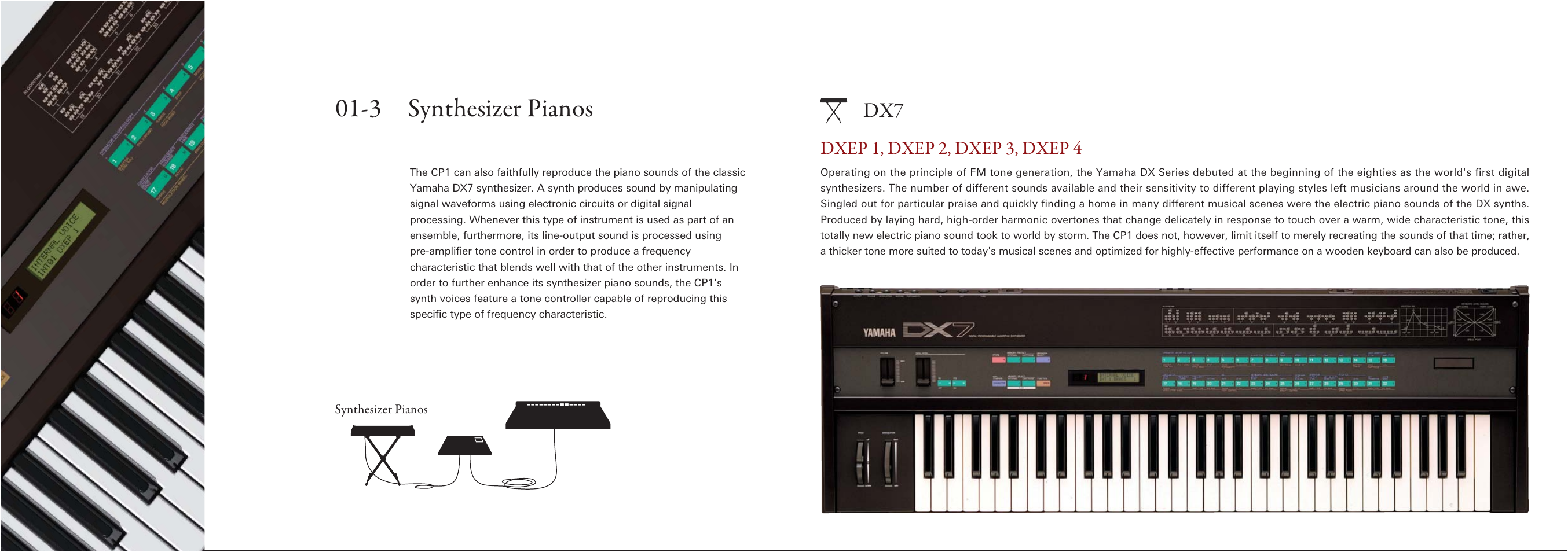 3 synthesizer pianos, Dxep 1, dxep 2, dxep 3, dxep 4 | Yamaha CP1 User Manual | Page 9 / 12