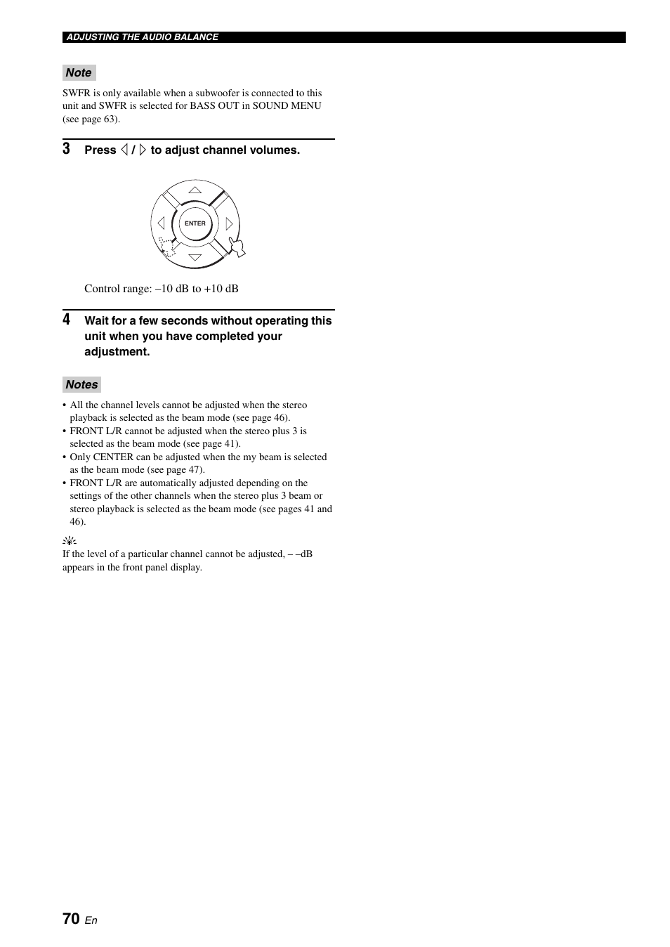 Yamaha Digital Sound YSP-900 User Manual | Page 74 / 96