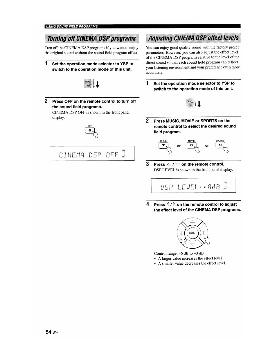 Yamaha YSP-1100 User Manual | Page 58 / 104
