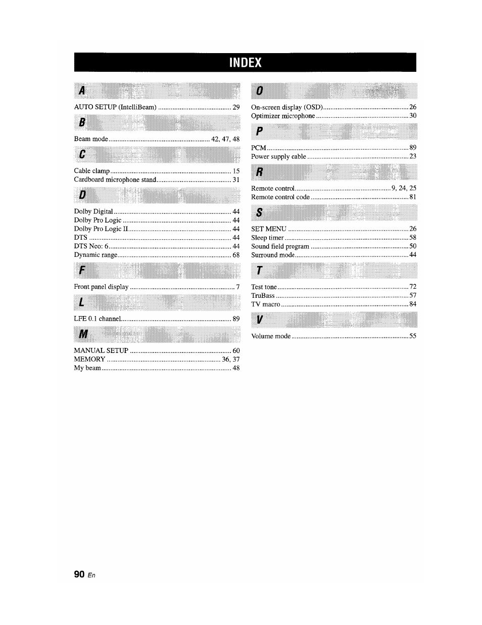 Yamaha YSP-1100 User Manual | Page 94 / 104