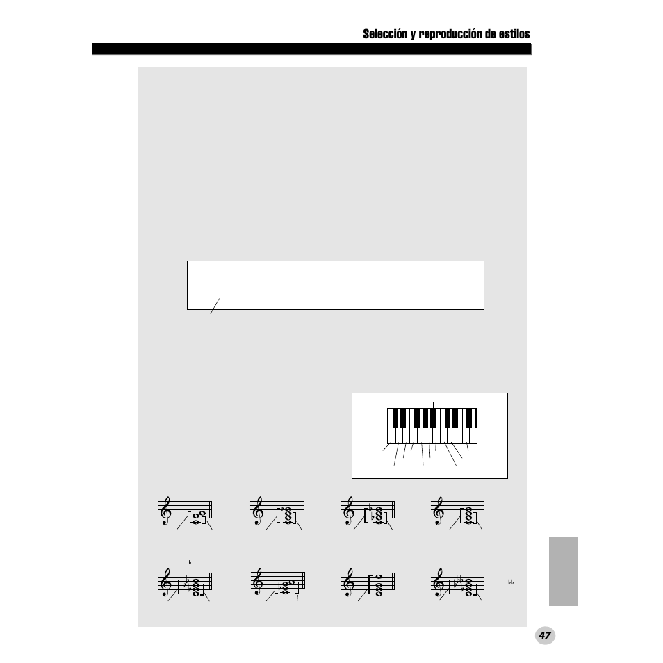 Selección y reproducción de estilos | Yamaha DGX200 User Manual | Page 47 / 100