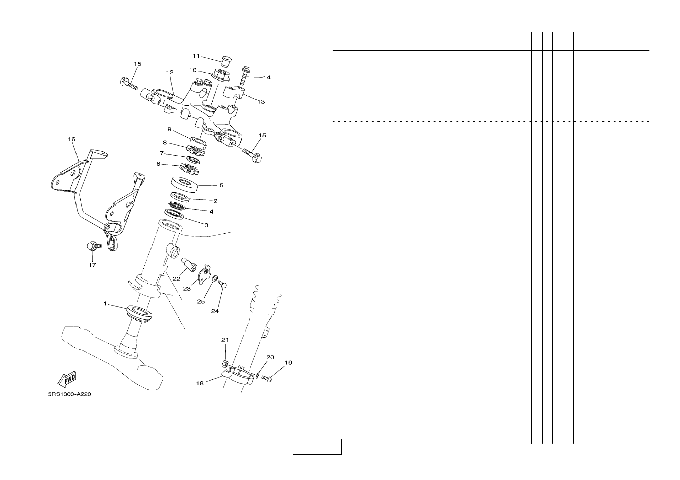 Steering | Yamaha TW125 (5RS1) User Manual | Page 33 / 57