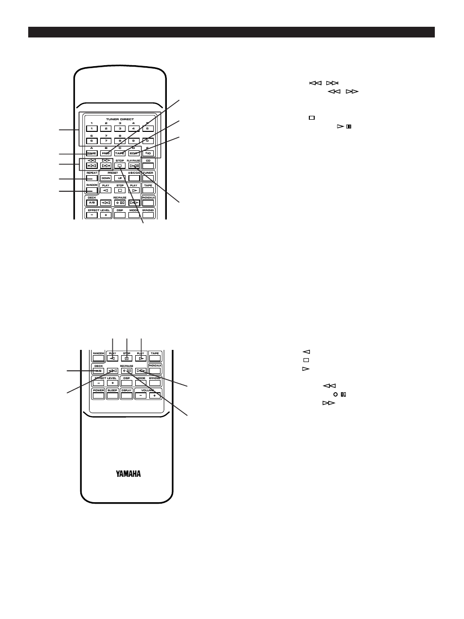 E-8 remote control transmitter | Yamaha CC-50 User Manual | Page 10 / 48