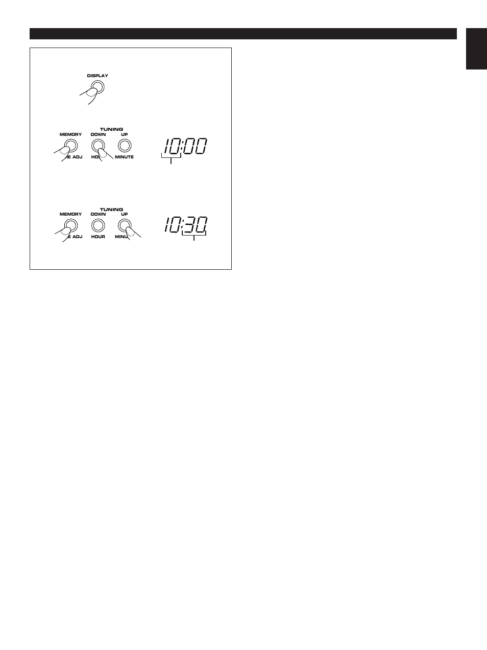 Setting the clock, E-13 english | Yamaha CC-50 User Manual | Page 15 / 48