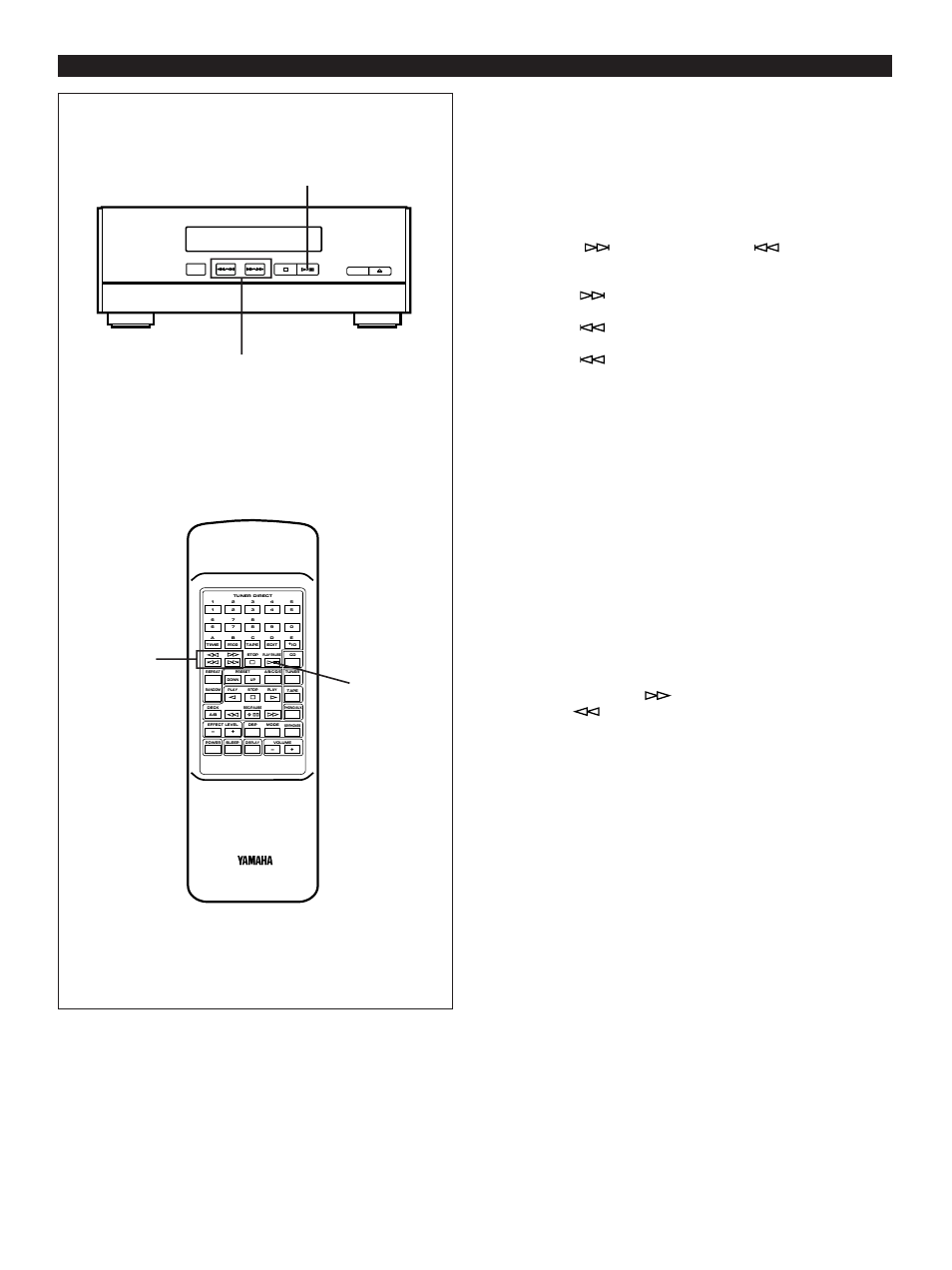 Skip search, Manual search, E-18 compact disc player operation | Cd player, Load a disc and begin playback, Begin playback | Yamaha CC-50 User Manual | Page 20 / 48