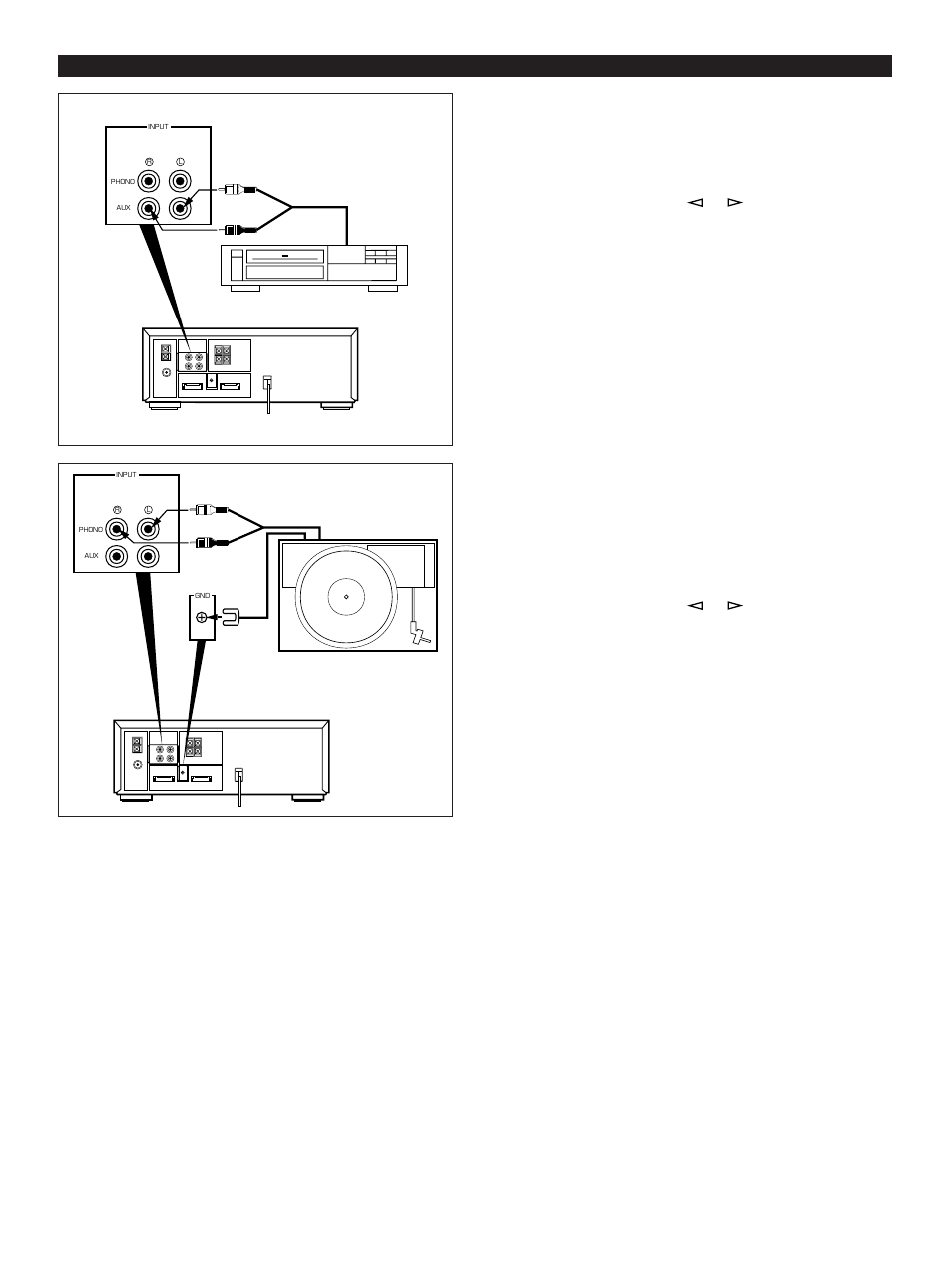 Using external units, Auxiliary (aux), Turntable (phono) | E-42 | Yamaha CC-50 User Manual | Page 44 / 48