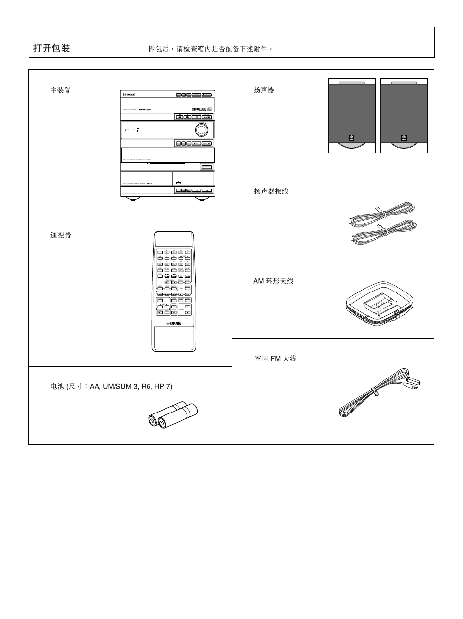 Unpacking, Disc, 3–disc vcd changer standby timer down up volume | Yamaha GX-500VCD User Manual | Page 2 / 46