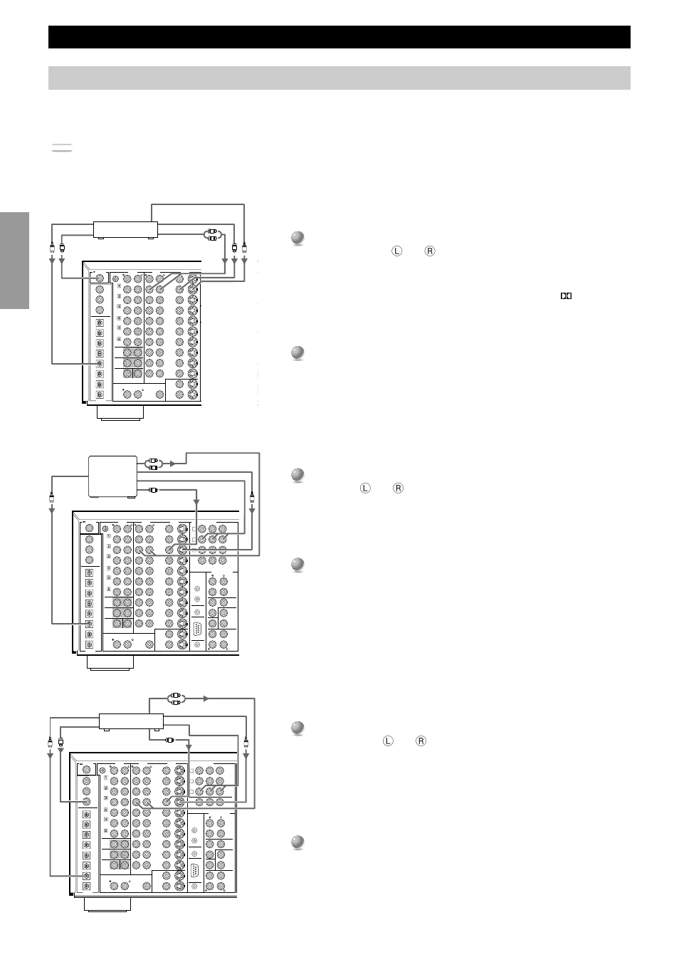 Connecting video components, Hookups, Connecting an ld player | Connecting a tv or digital tv, Preparations | Yamaha DSP-AX1 User Manual | Page 20 / 88