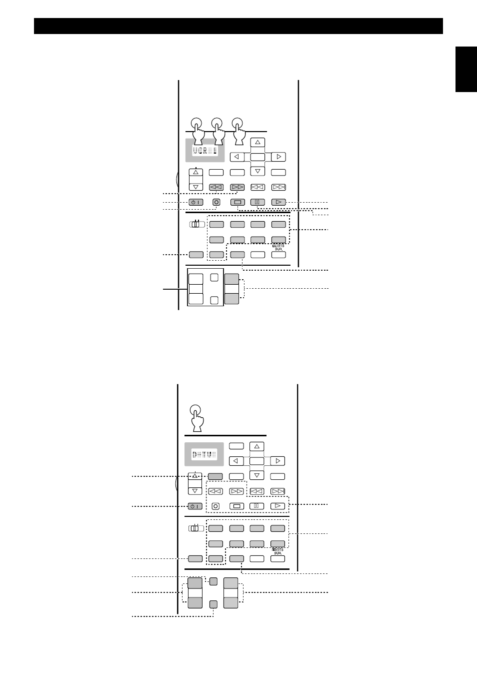 Remote control features, English | Yamaha DSP-AX1 User Manual | Page 57 / 88