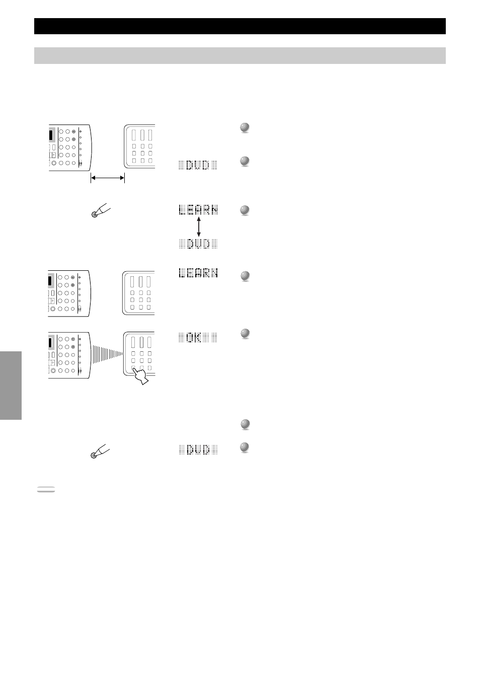 Programming a new remote control function, Remote control features, Select a source component | Press learn again to exit the learn mode, Advanced operation | Yamaha DSP-AX1 User Manual | Page 60 / 88