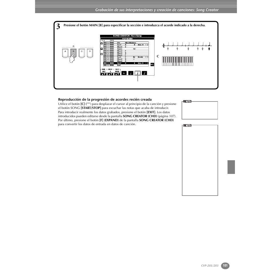 Yamaha Clavinova CVP-203 User Manual | Page 101 / 169