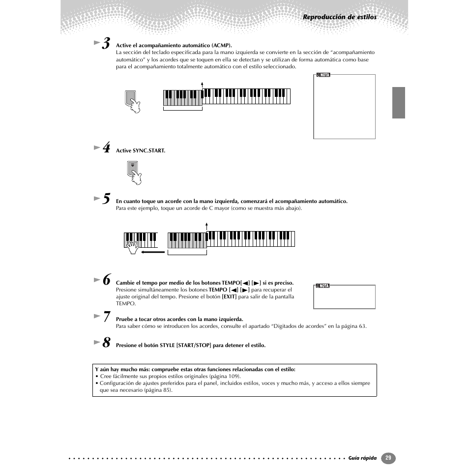 Yamaha Clavinova CVP-203 User Manual | Page 29 / 169